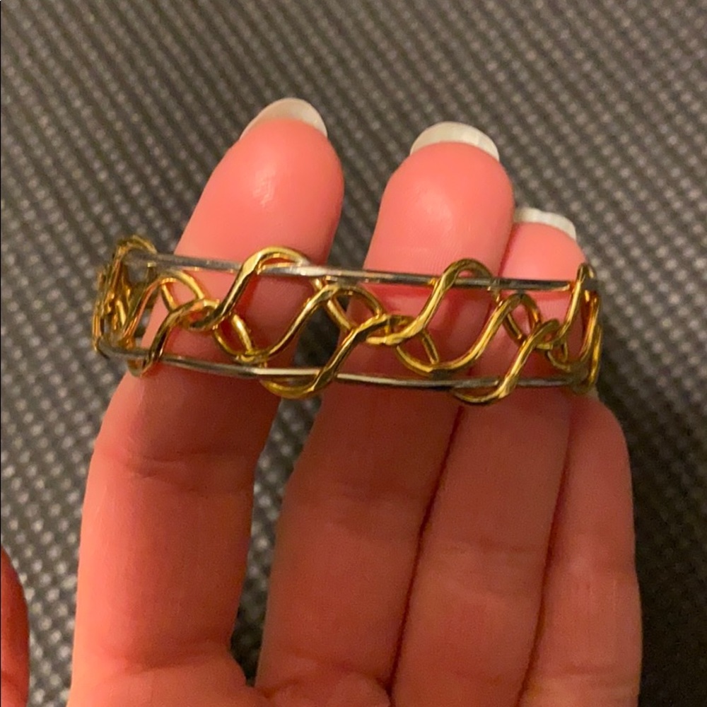 Gold and silver bracelet